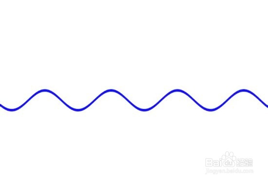 电脑上波浪线怎么画图片