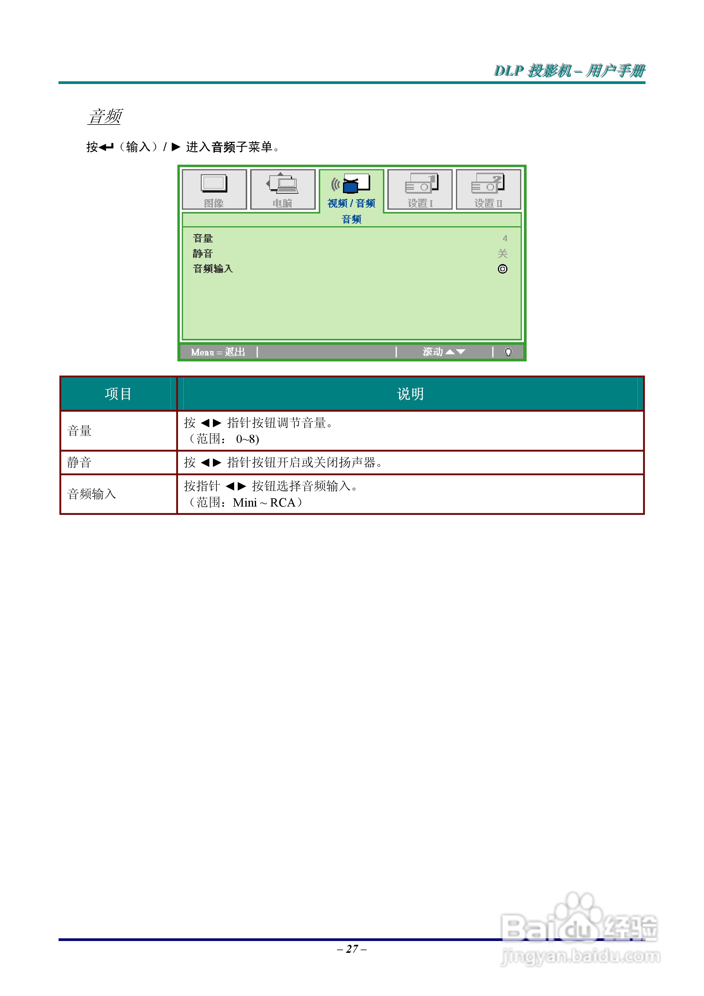 丽讯Vivitek D930TX投影机说明书:[4]
