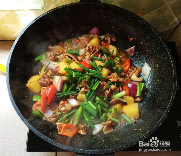 家常大盘鸡的制作方法