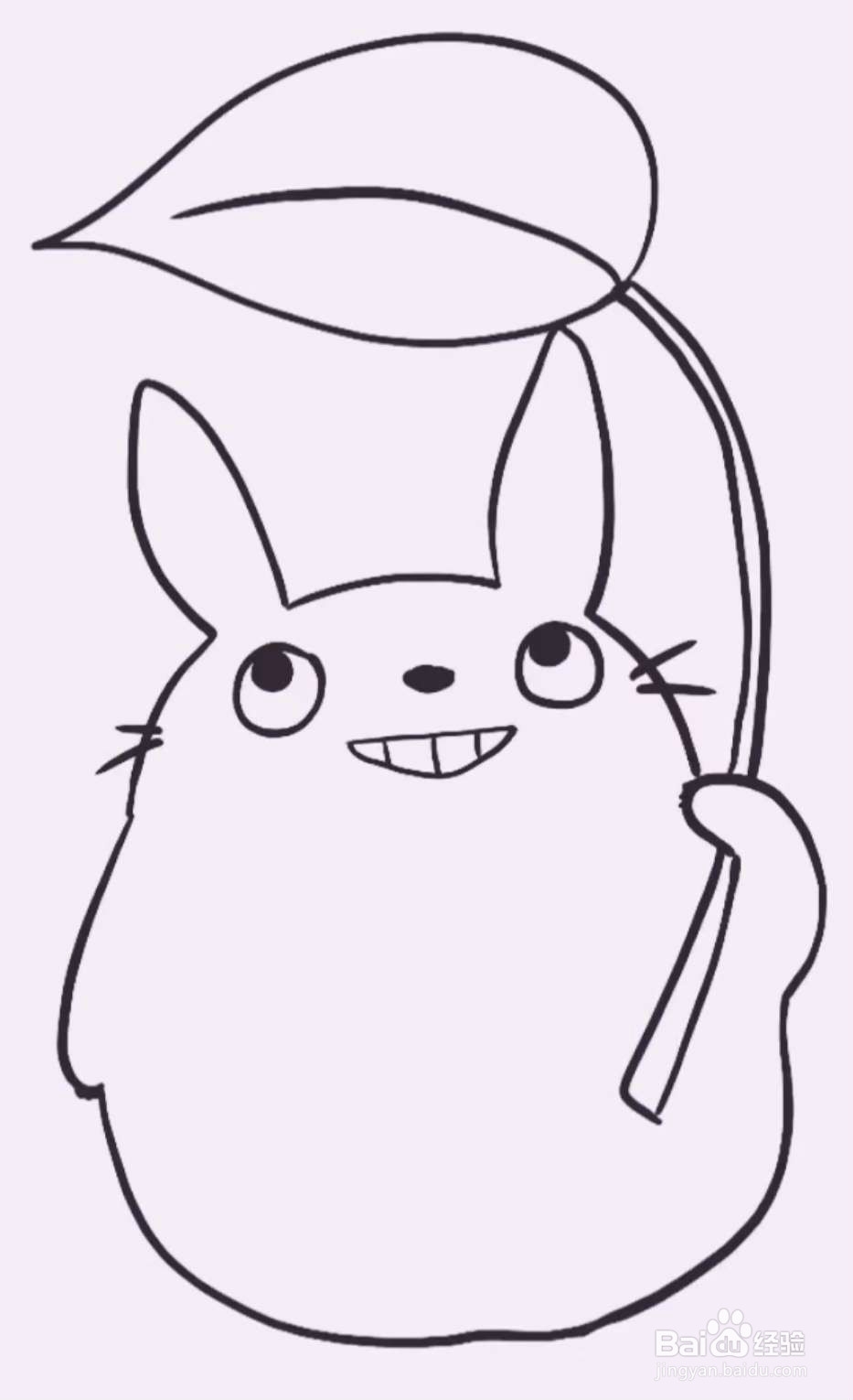 简笔画龙猫怎么画