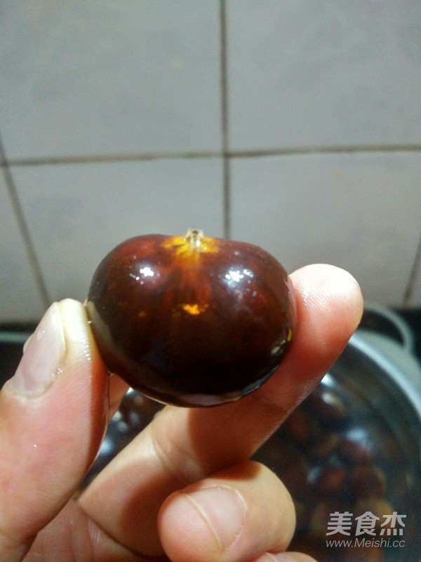 巧剥栗子的做法