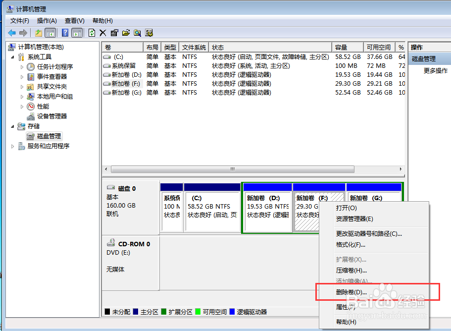 Windows 7 如何重新分配硬盘空间