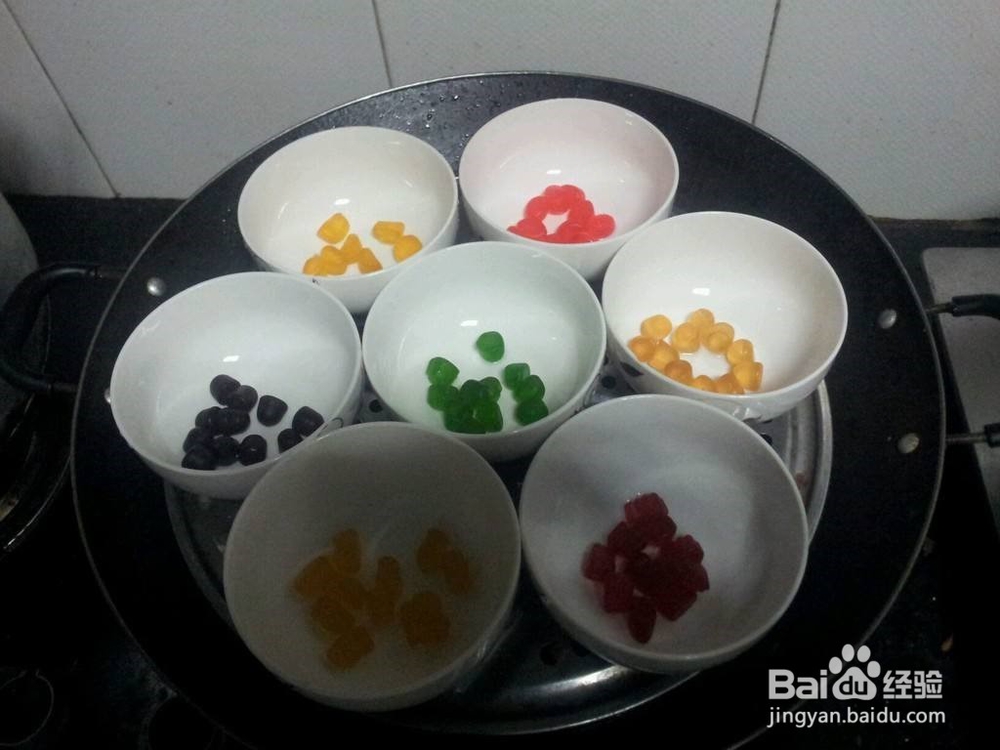 如何制作QQ糖彩虹布丁