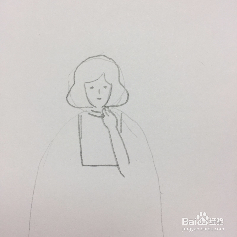 简笔画手绘女孩人物设计教程