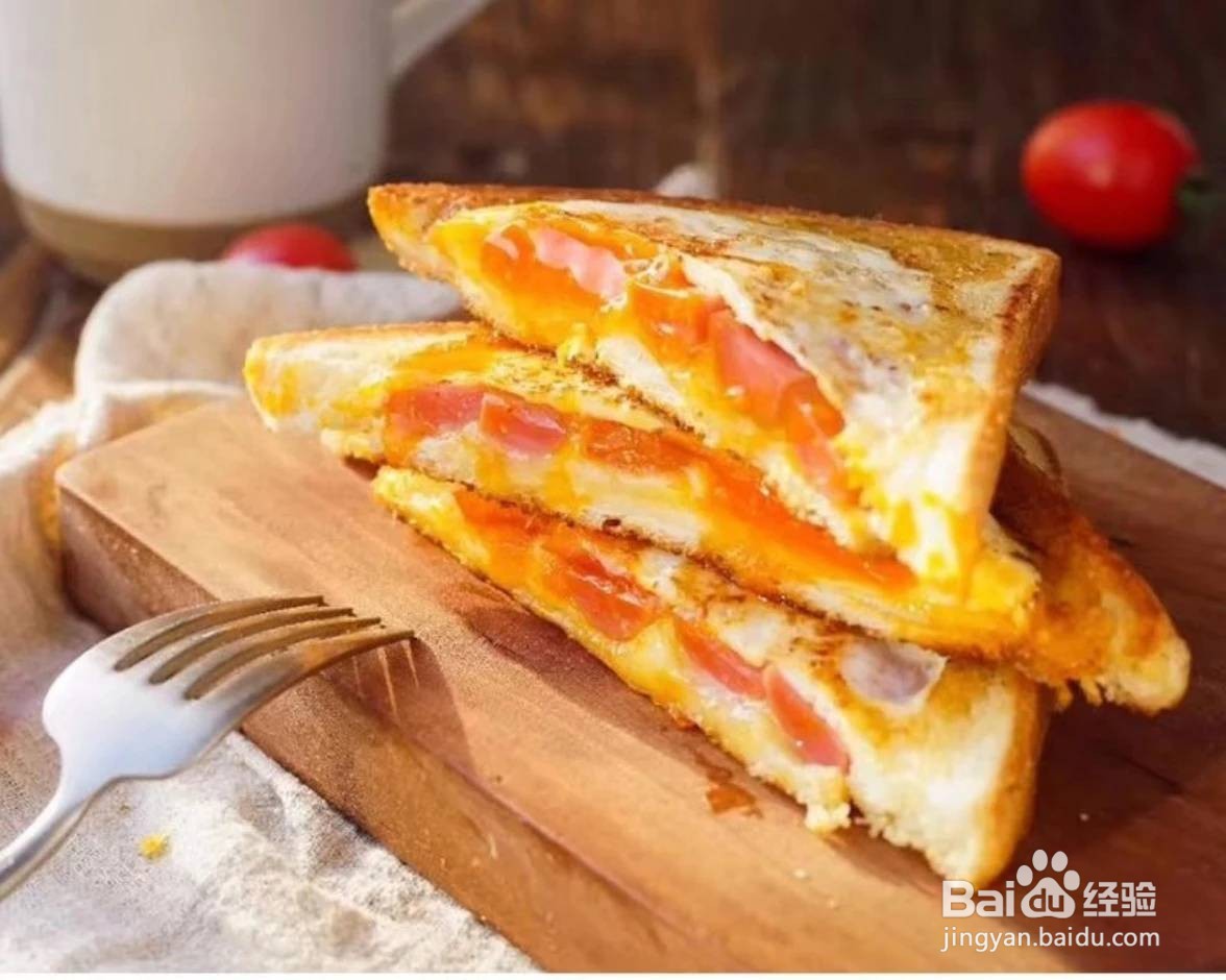 怎么做芝士火腿三明治