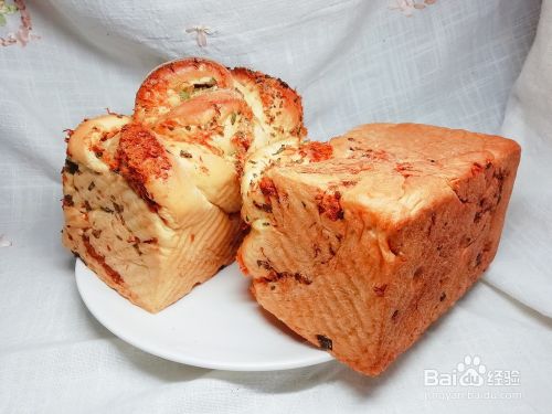 美味葱香肉松吐司做法 百度经验