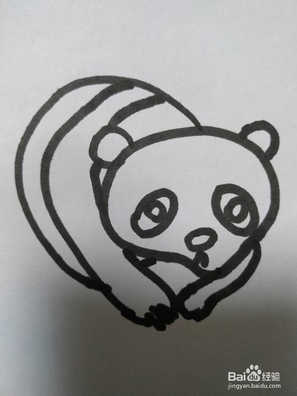 熊猫的简笔画怎么画?怎么画熊猫?