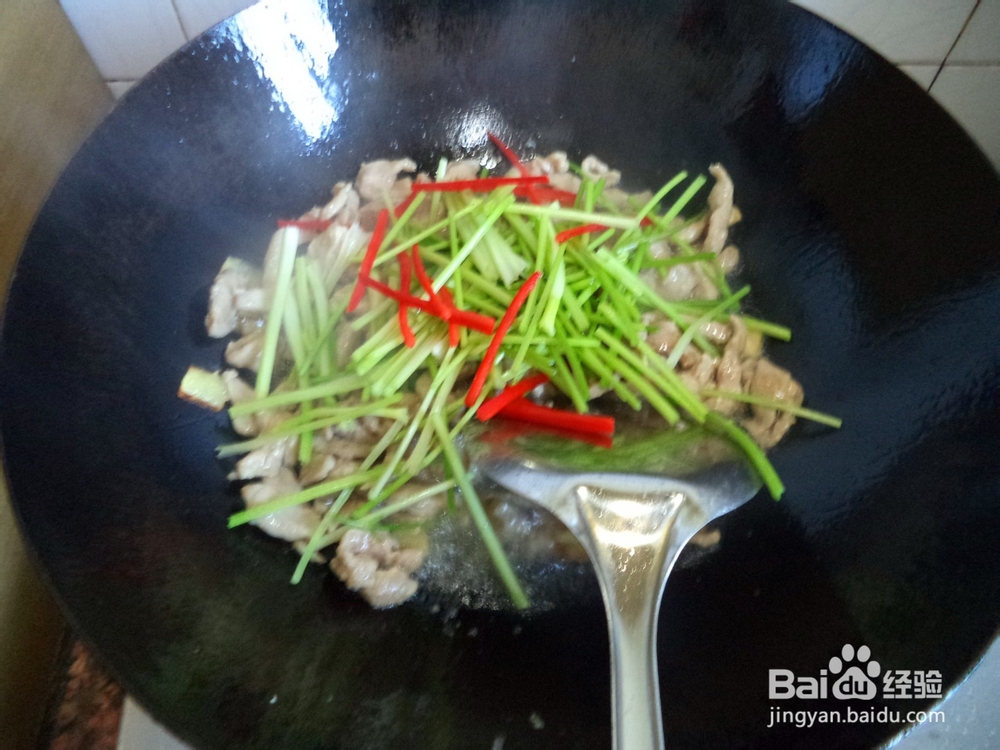 芫爆肉丝怎么做