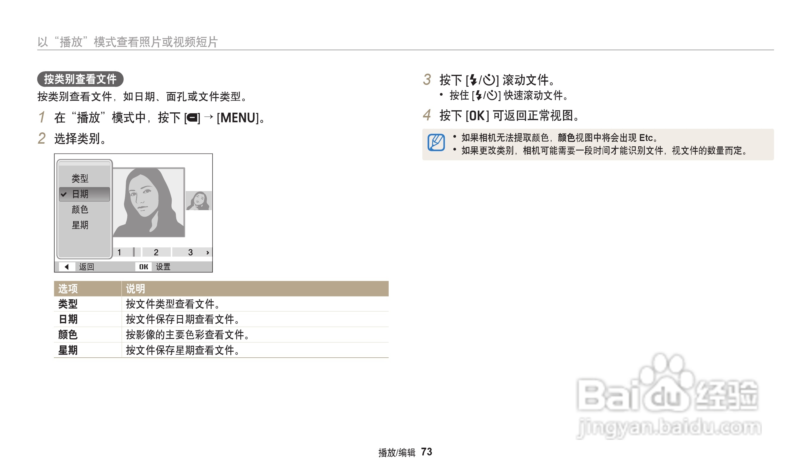 三星ES96数码相机说明书:[8]