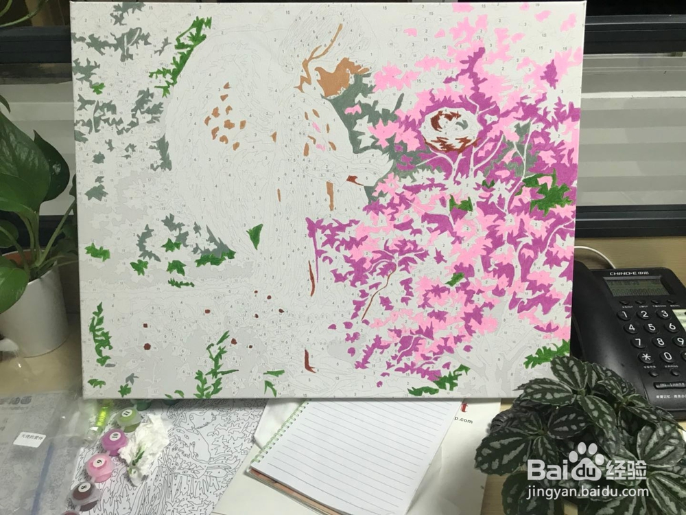 我的第二幅油画:天使的爱怜