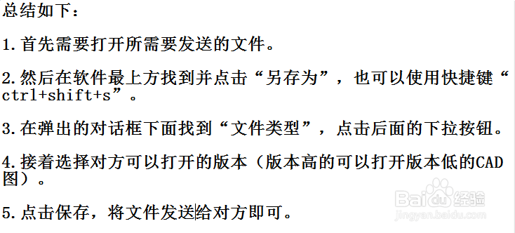 CAD怎么保存低版本的dwg格式图