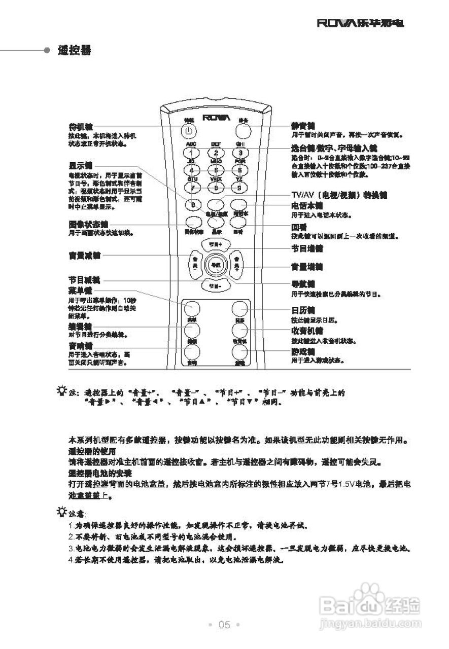 乐华25A2B彩电使用说明书
