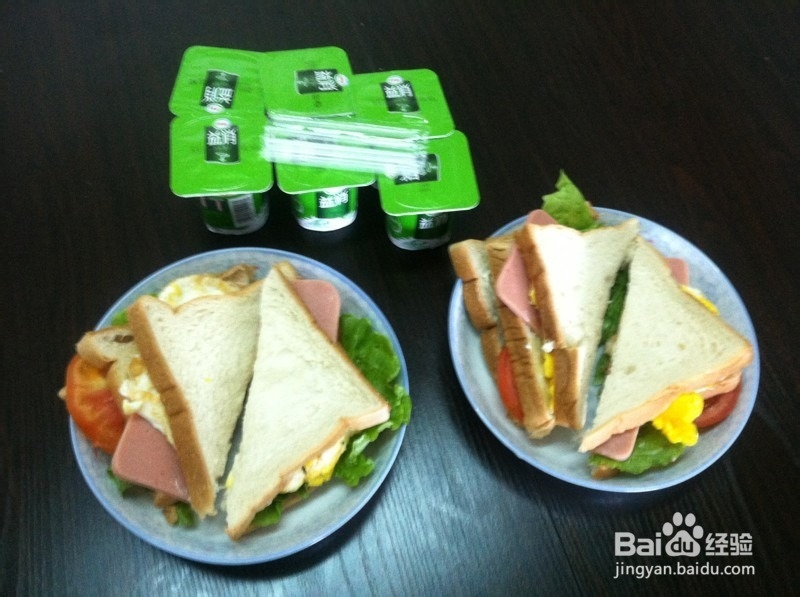 教你一分钟搞定汉堡包营养早餐