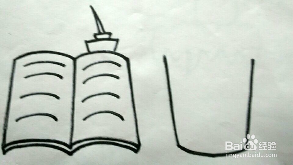 简笔画——书桌一角