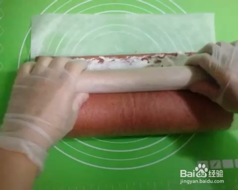做红丝绒蛋糕卷超详细的方法