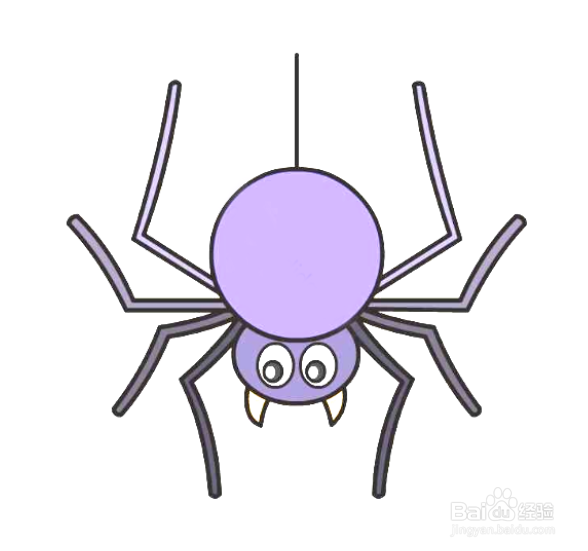 如何画蜘蛛的简笔画?