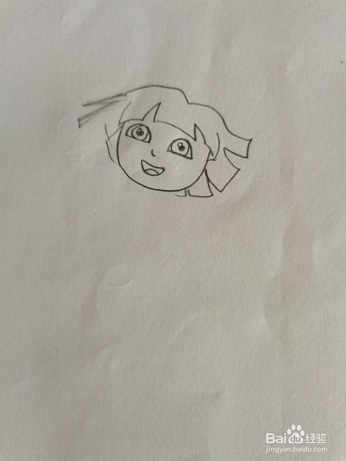 朵拉爱探险里面的小朵拉怎么画