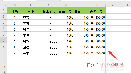 如何一秒在单元格里面添加货币符号
