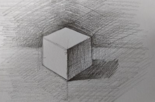 素描如何画六面体