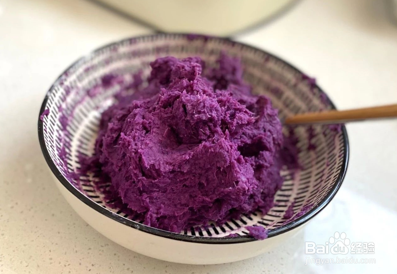 紫薯芝麻饼怎么做