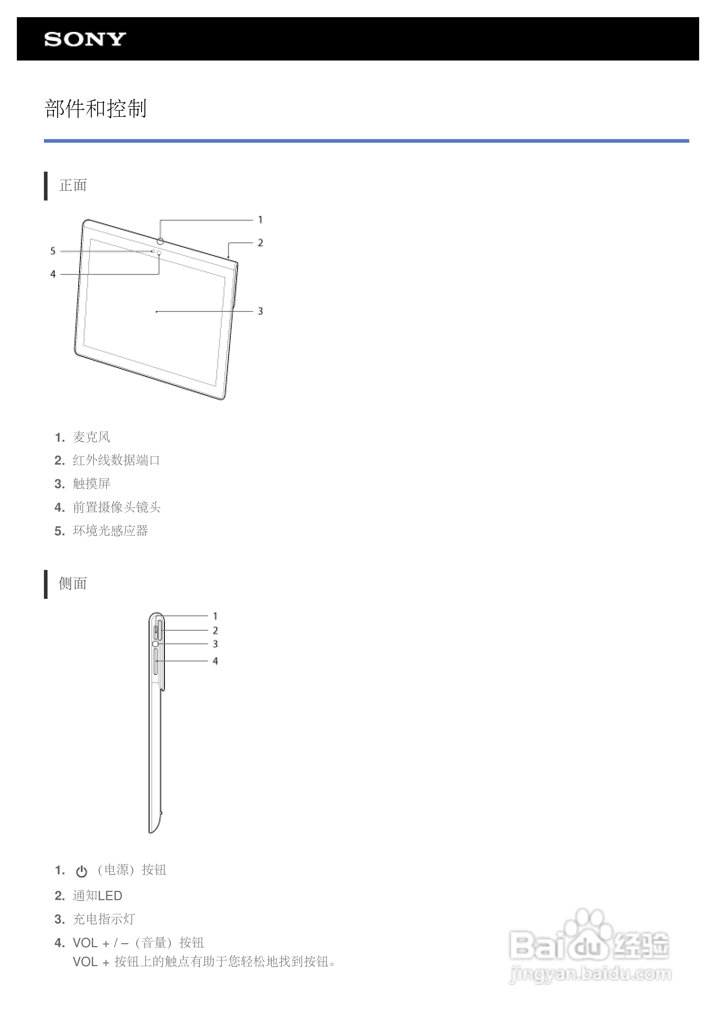 SONY索尼 SGPT121CN平板电脑说明书:[5]
