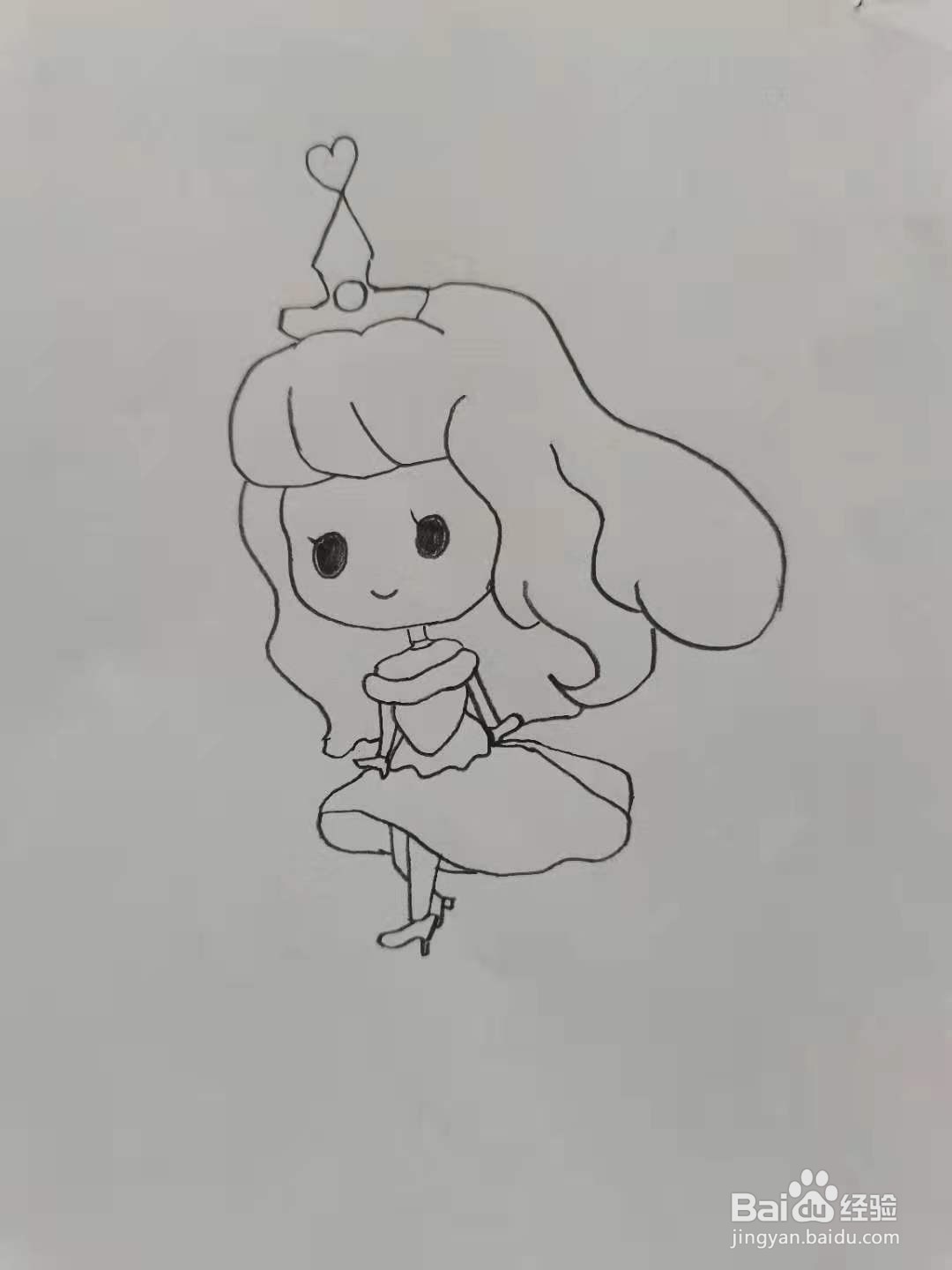 卡通睡美人怎么画