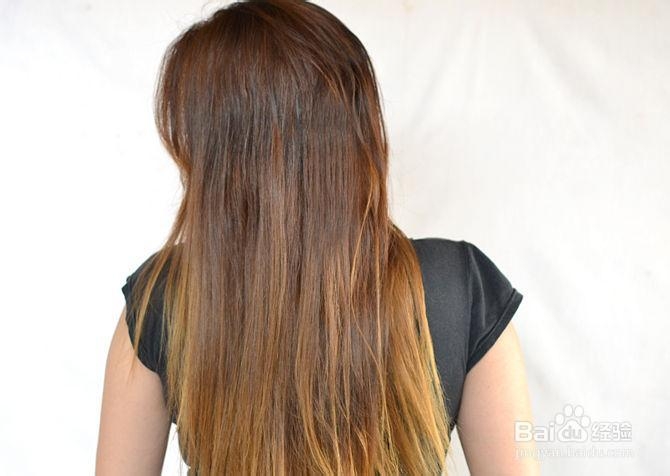 如何 不用直发板拉直头发