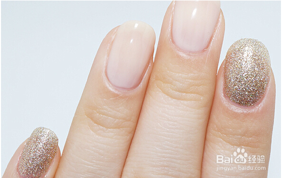 撞色晕染美甲教程