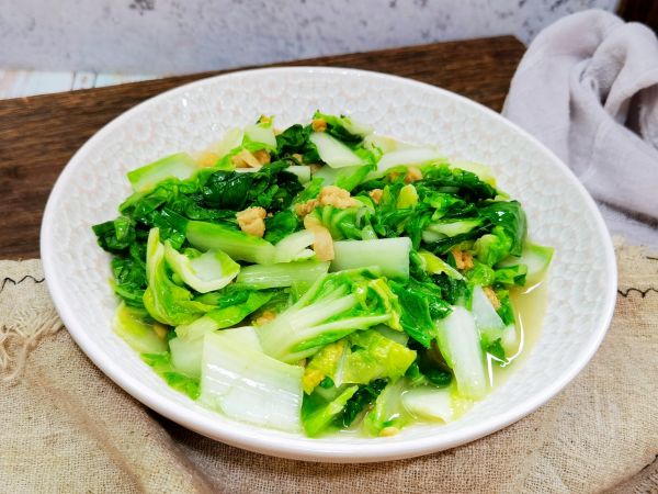 猪油渣炒航白菜