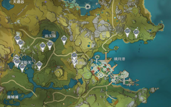 原神璃月山壁位置