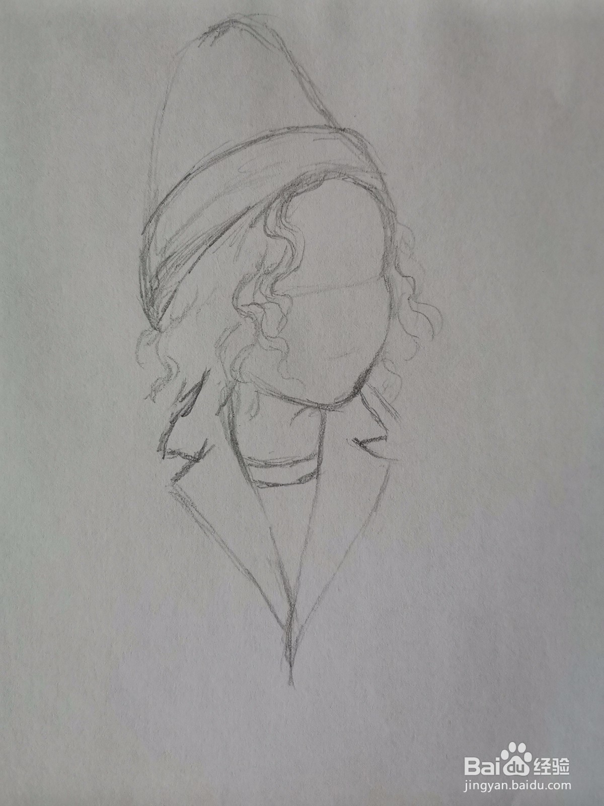 吃泡泡糖的儿童手绘速写教程