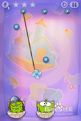 割绳子之时光之旅三星攻略：[2]第一大关6-8关