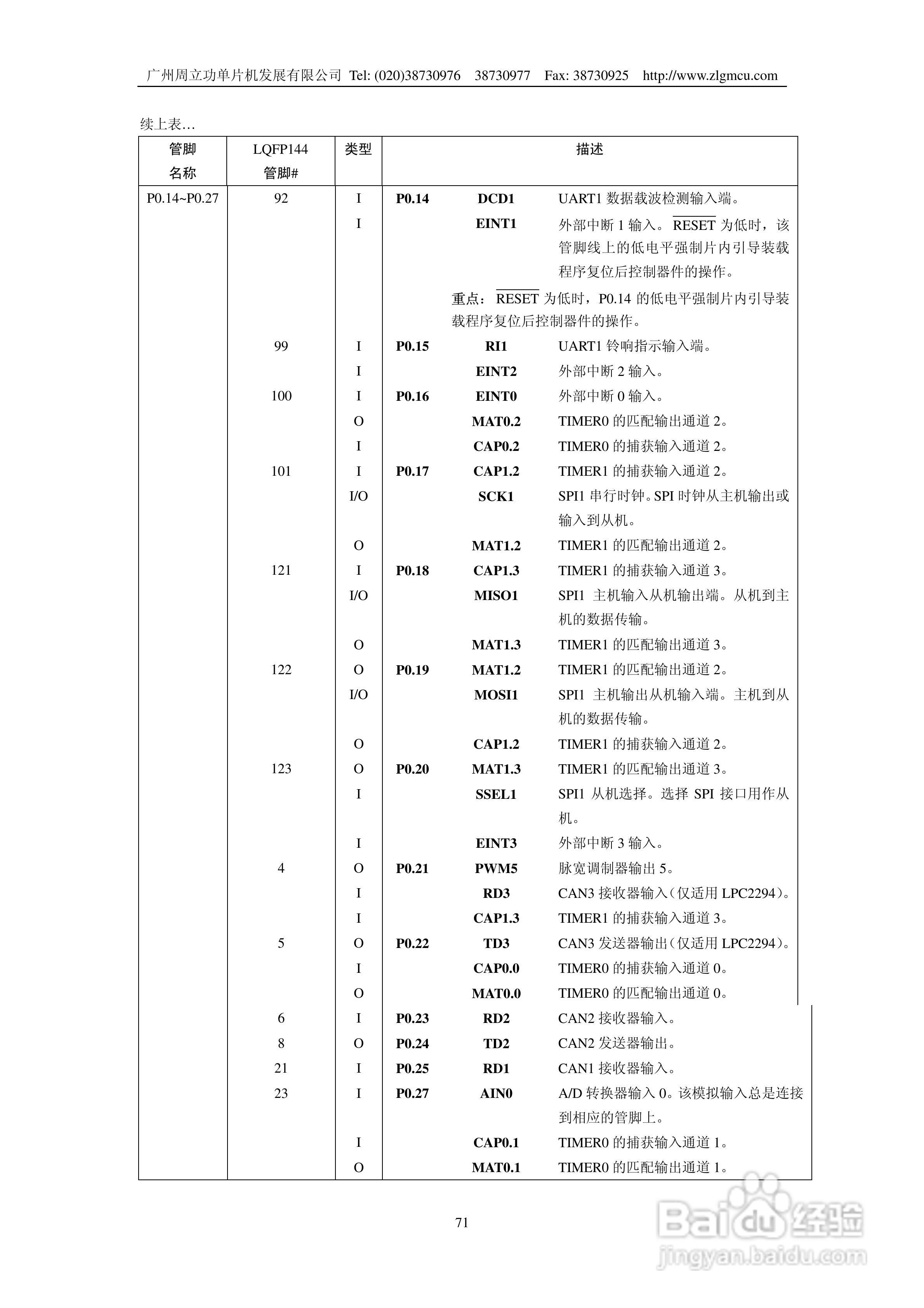 周立功LPC2119微控制器使用说明书:[8]