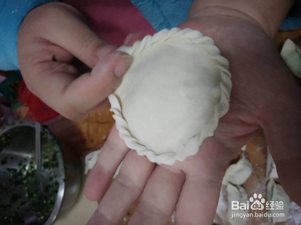 盒子饺子的包法