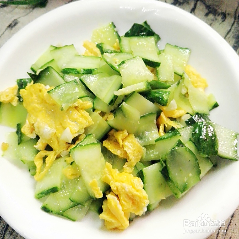 青瓜片炒鸡蛋的做法