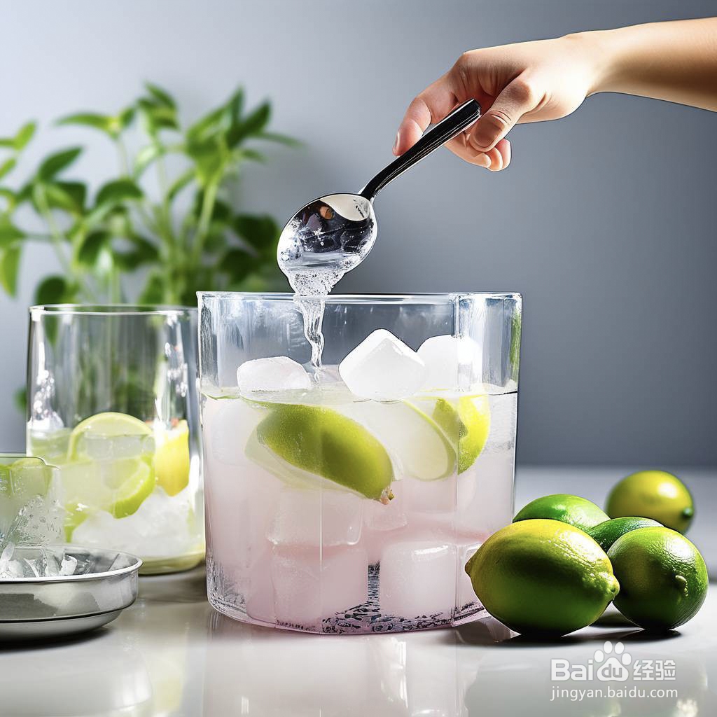 青柠话梅气泡水的做法