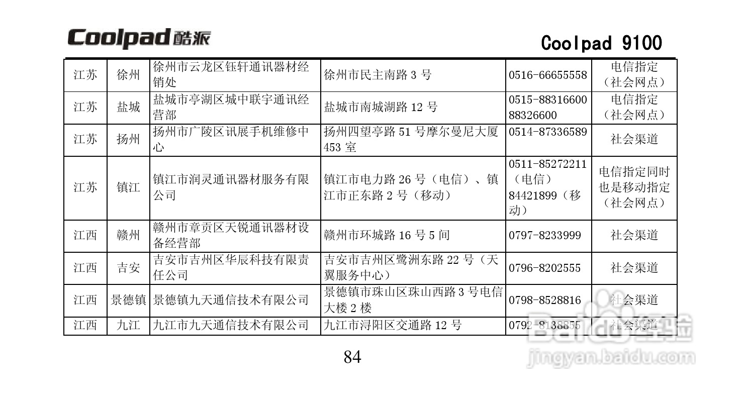 酷派Coolpad 9100手机使用说明书:[10]