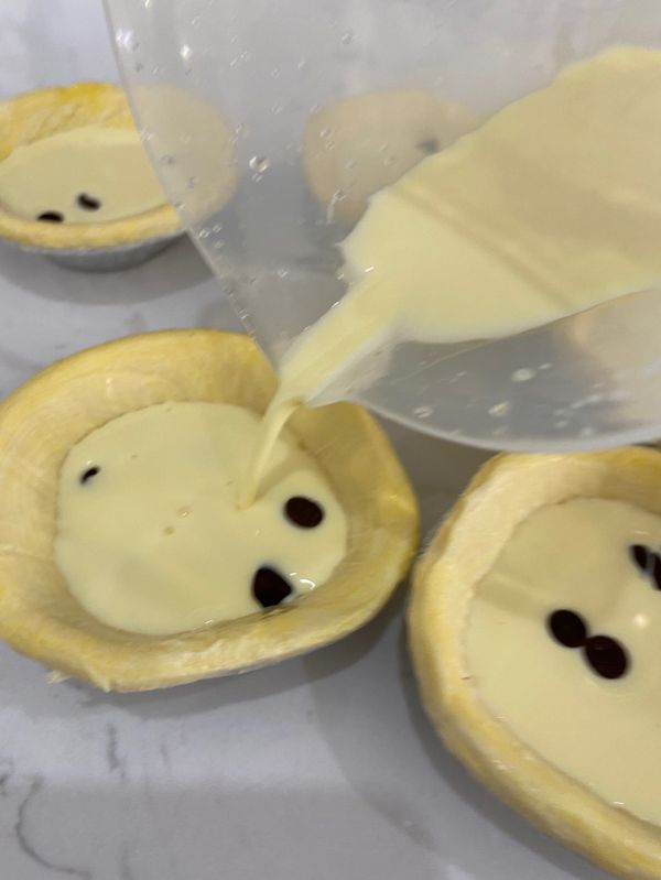 巧克力流心脏脏蛋挞