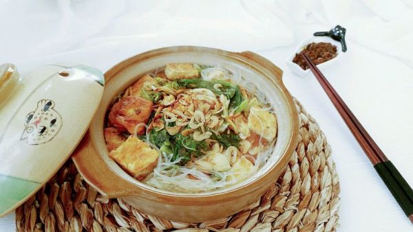 白菜豆腐粉丝虾