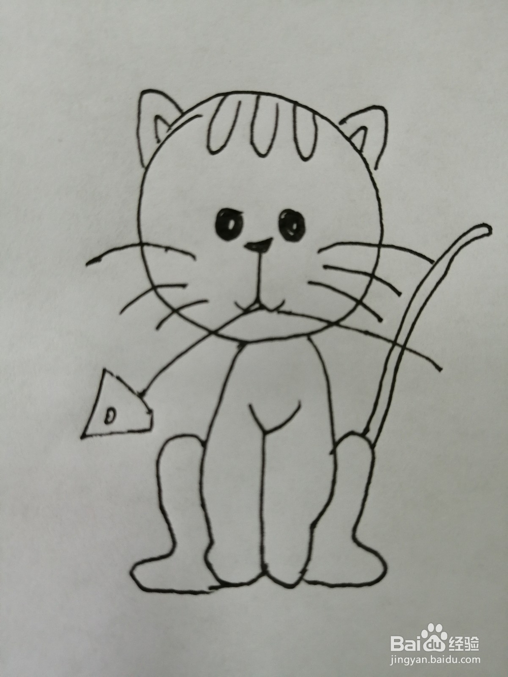 爱吃鱼的小猫咪怎么画