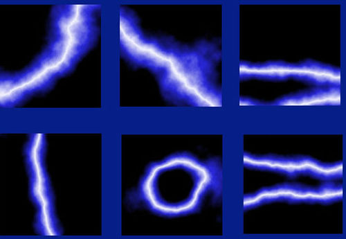 怎样利用渐变及滤镜快速制作各种闪电