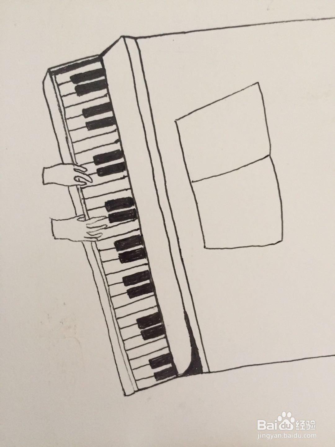 插画教程之弹钢琴的女士