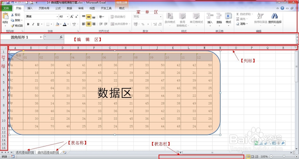 EXCEL 表格基本操作：[23]认识表格