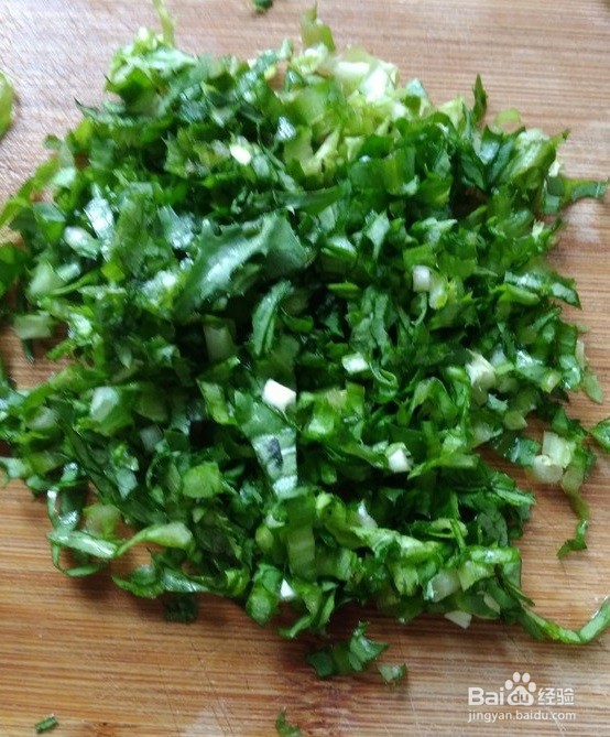 虾皮苦苣饼做法