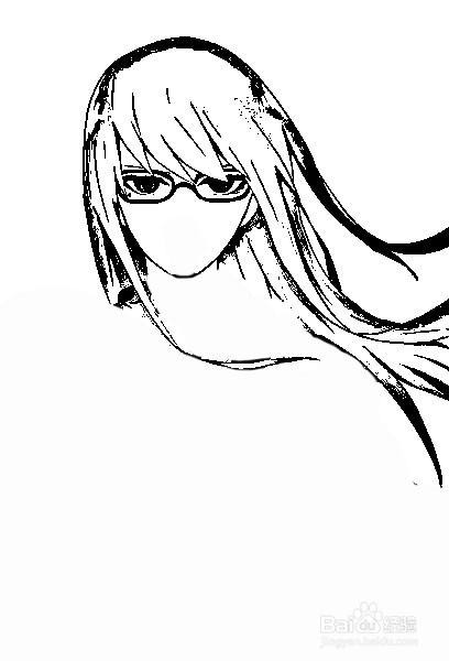 简笔画 如何画q版人物银魂猿飞菖蒲的简笔画 百度经验