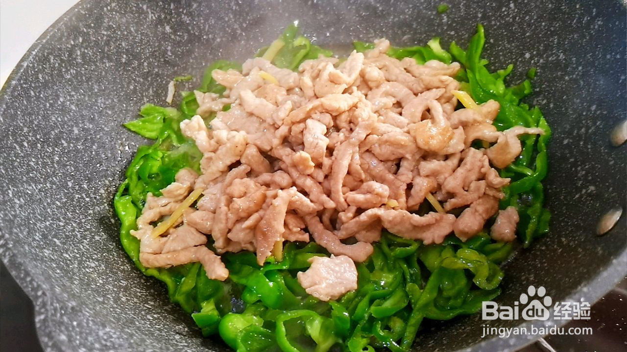 青椒肉丝面的做法