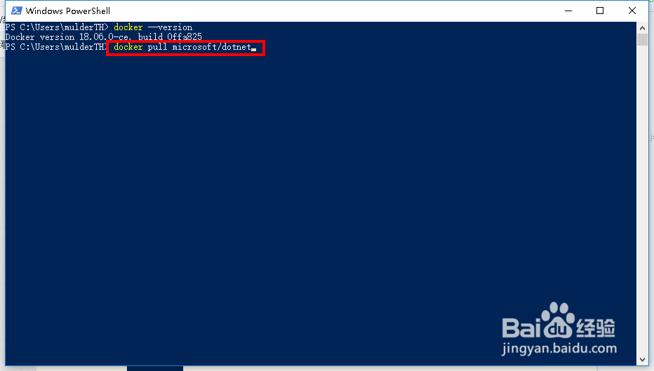 使用Docker下载ASP.NET Core 的官方镜像