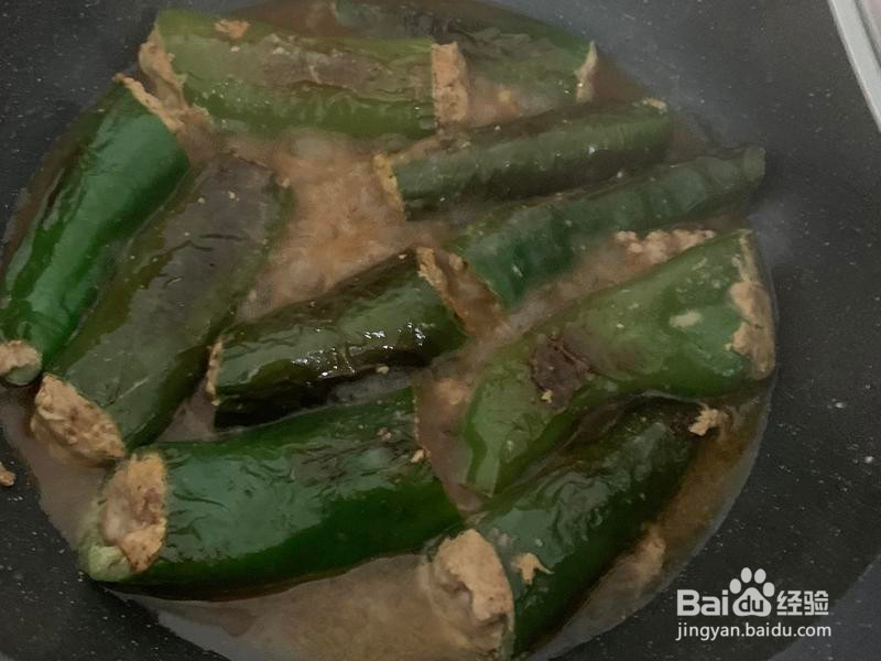青椒塞肉的做法