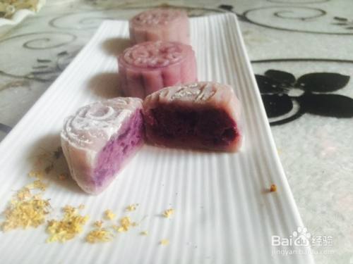 紫薯冰皮月饼的做法