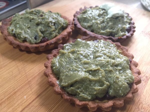 卡仕达抹茶红豆挞